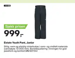 XXL Sport Estate Youth Pant, Junior tilbud