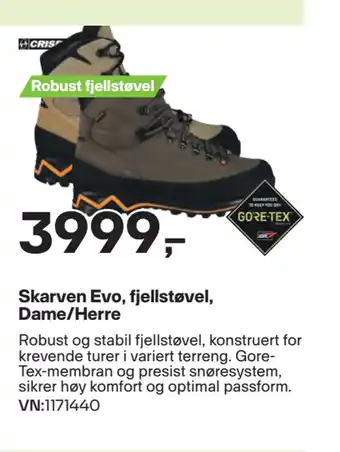 XXL Sport Skarven Evo, fjellstøvel, Dame/Herre tilbud