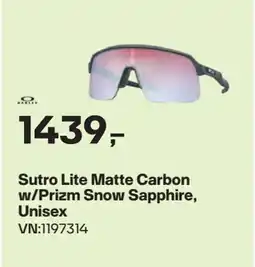 XXL Sport Sutro Lite Matte Carbon w/Prizm Snow Sapphire, Unisex tilbud