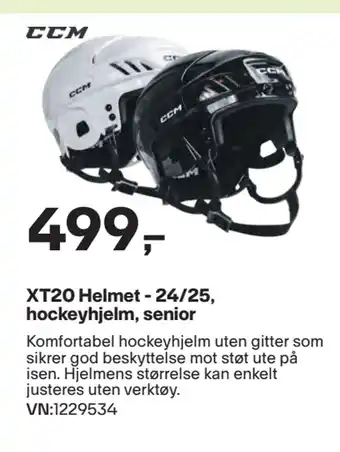 XXL Sport XT20 Helmet - 24/25, hockeyhjelm, senior tilbud