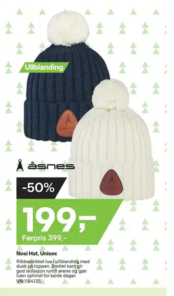 XXL Sport Nosi Hat, Unisex tilbud