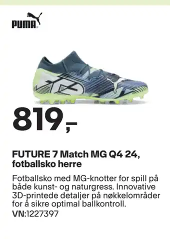 XXL Sport FUTURE 7 Match MG Q4 24, fotballsko herre tilbud