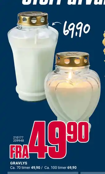 Europris GRAVLYS tilbud