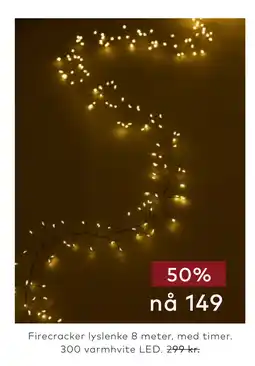 Skeidar Firecracker lyslenke tilbud