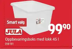 Jula JULA Oppbevaringsboks med lokk tilbud