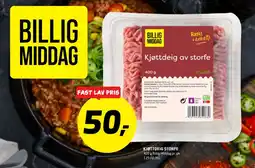 Bunnpris Kjøttdeig av storfe tilbud