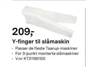 Felleskjøpet Y-finger til slåmaskin tilbud