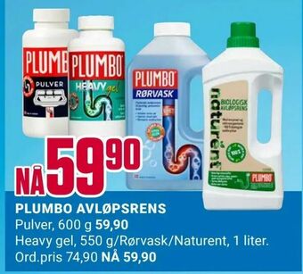 Europris Plumbo avløpsrens tilbud