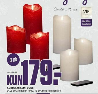 Europris Kubbelys led i voks tilbud