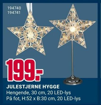 Europris Julestjerne hygge tilbud