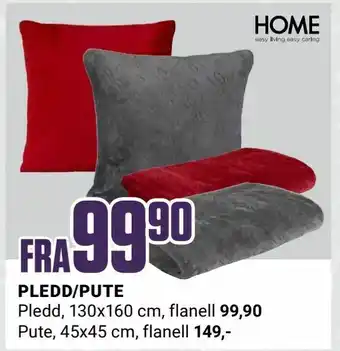 Europris Pledd/pute tilbud