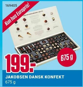 Europris Jakobsen dansk konfekt tilbud