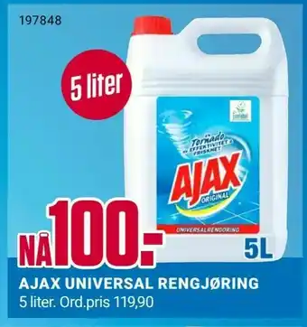 Europris Ajax universal rengjøring tilbud