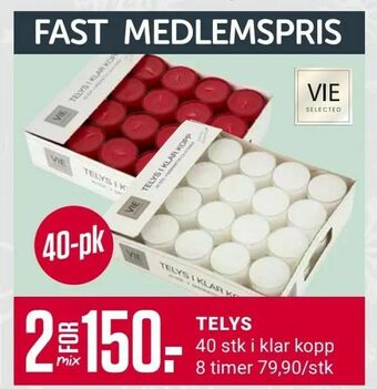 Europris Telys tilbud