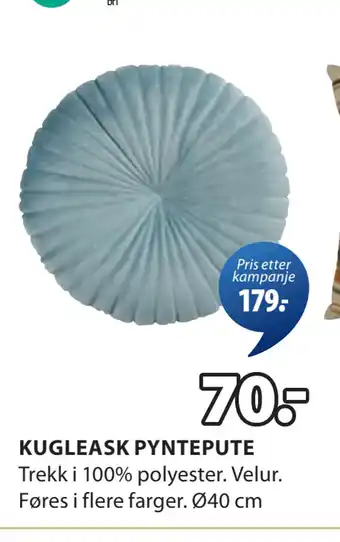 JYSK KUGLEASK PYNTEPUTE tilbud