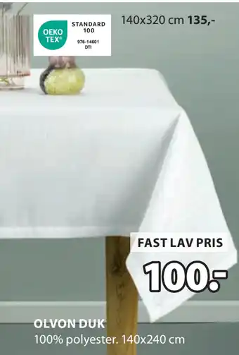 JYSK OLVON DUK tilbud