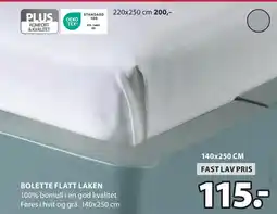 JYSK BOLETTE FLATT LAKEN tilbud