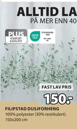 JYSK FILIPSTAD DUSJFORHENG tilbud