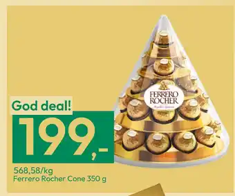 Gigaboks Ferrero Rocher Cone 350 g tilbud