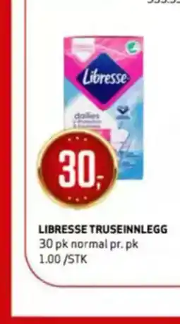 Bunnpris Libresse truseinnlegg tilbud