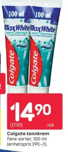 Rusta COLGATE Tannkrem tilbud