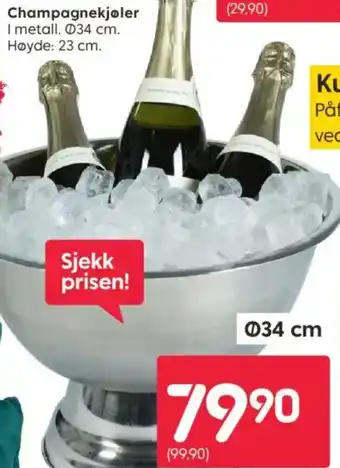 Rusta Champagnekjoler tilbud