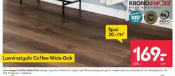 Rusta Laminatgulv coffee wide oak tilbud
