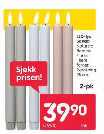 Rusta Led-lys sanda tilbud