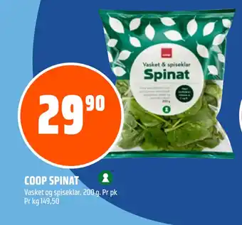 Coop Obs COOP SPINAT tilbud