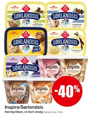 Spar Inspira/sørlandsis tilbud