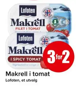 Spar Makrell i tomat tilbud