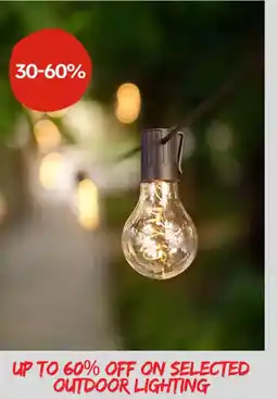 Plantasjen On selected outdoor lighting tilbud