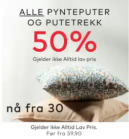 Skeidar ALLE PYNTEPUTER OG PUTETREKK tilbud