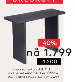 Skeidar Tokyo konsollbord tilbud