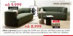 Skeidar Salerno bord tilbud