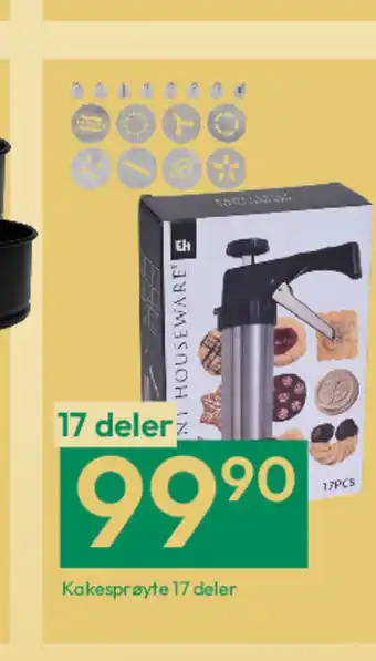 Gigaboks Kakesprøyte 17 deler tilbud