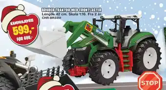 Ringo Bruder traktor med frontlaster tilbud