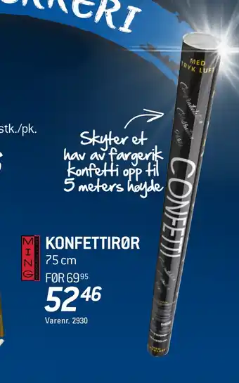 Thansen KONFETTIRØR tilbud