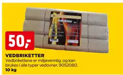 jem & fix VEDBRIKETTER tilbud