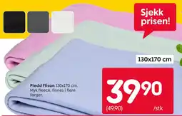 Rusta Pledd Flisan tilbud