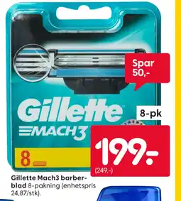 Rusta Gillette Mach3 barberblad tilbud