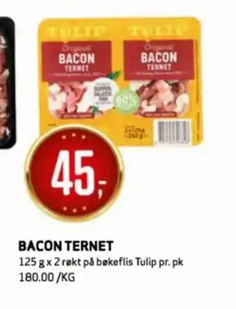 Bunnpris TULIP Bacon ternet tilbud