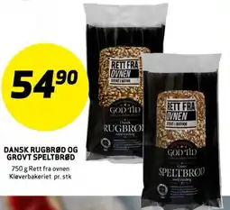 Dansk rugbrød og grovt speltbrød