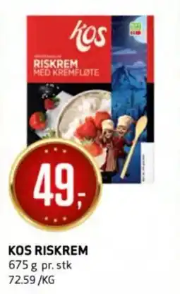 Bunnpris KOS Riskrem tilbud