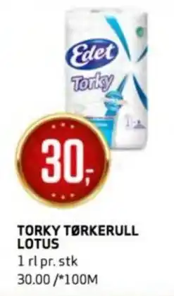 Bunnpris Torky tørkerull lotus tilbud