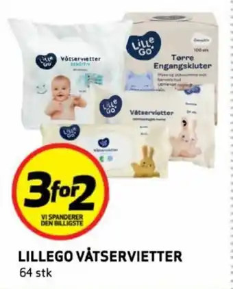 Bunnpris LILLEGO Våtservietter tilbud