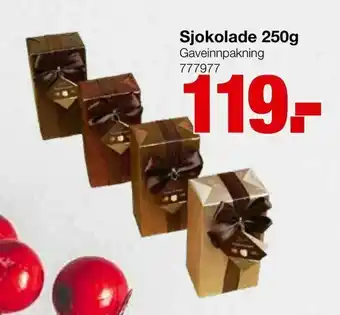 Staples Sjokolade 250g tilbud