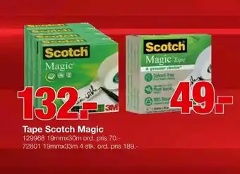Staples Tape Scotch Magic tilbud