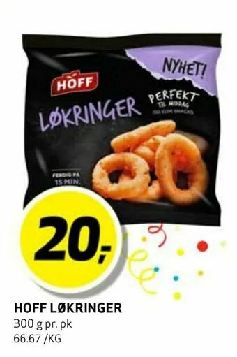 Bunnpris Hoff løkringer tilbud