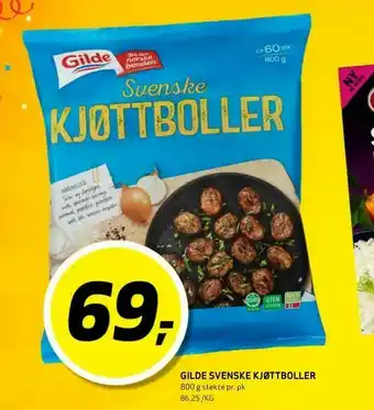 Bunnpris Gilde svenske kjøttboller tilbud